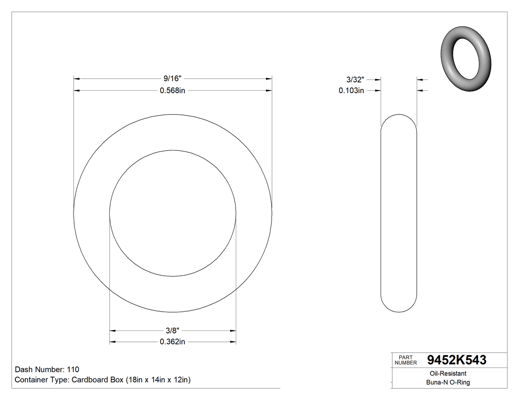 Technical drawing - 9452K543
